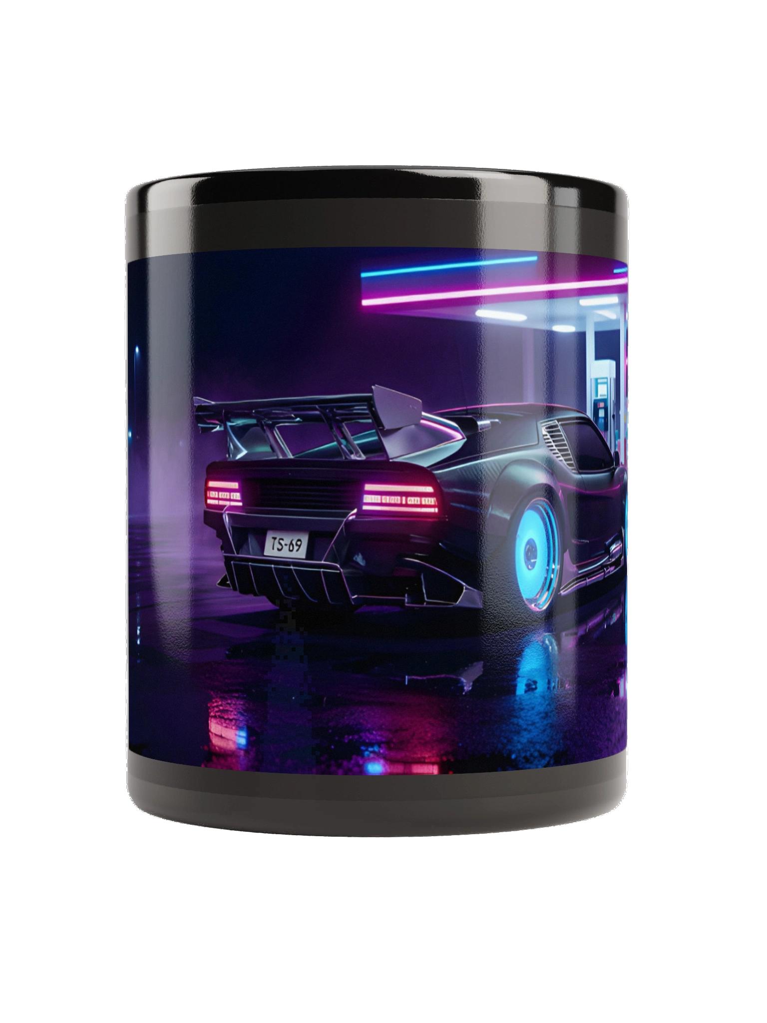 The Long Way Home Last Stop Black Glossy Mug
