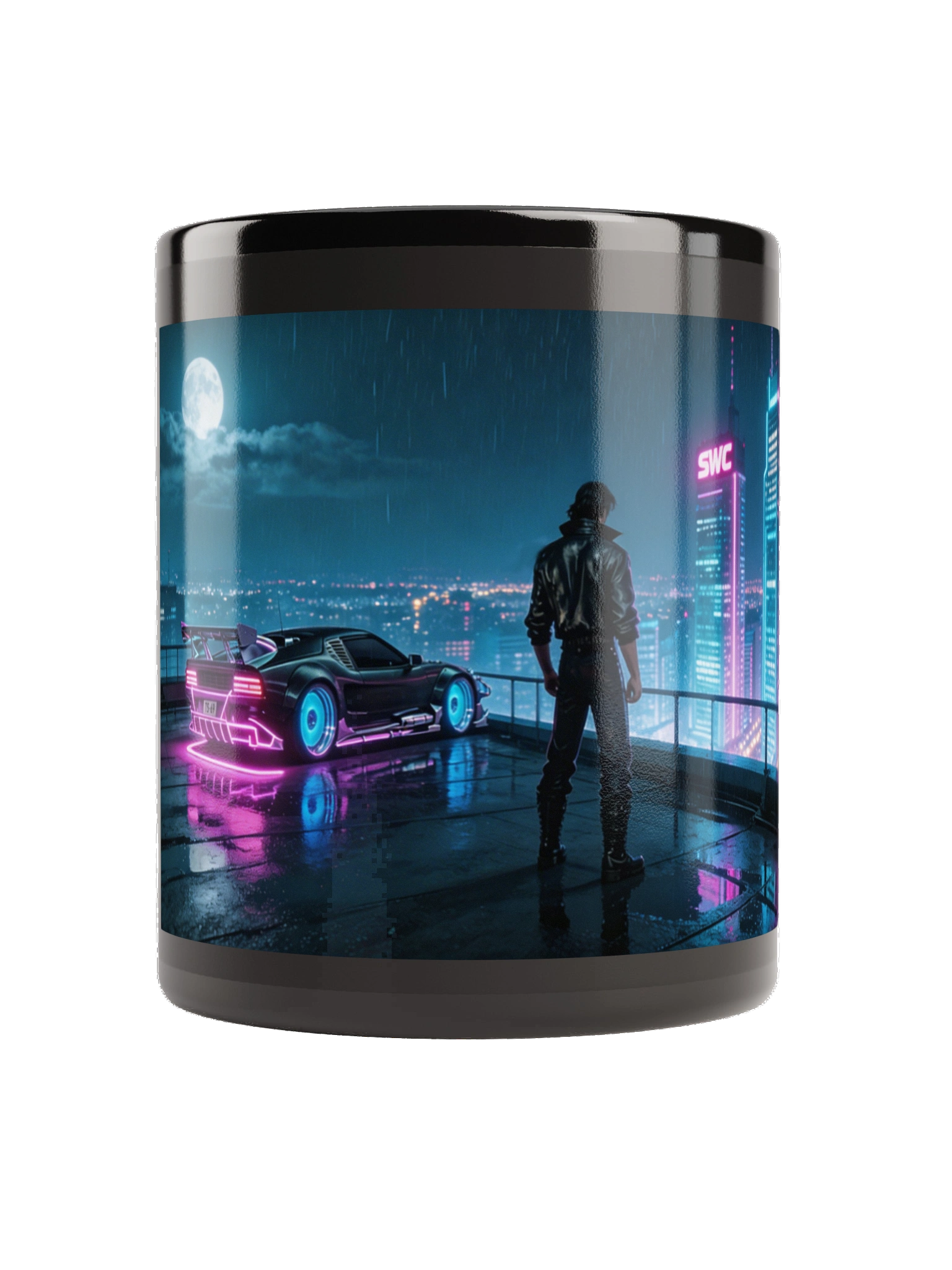 Tony Stallone TS-69 Rooftop Black Glossy Mug