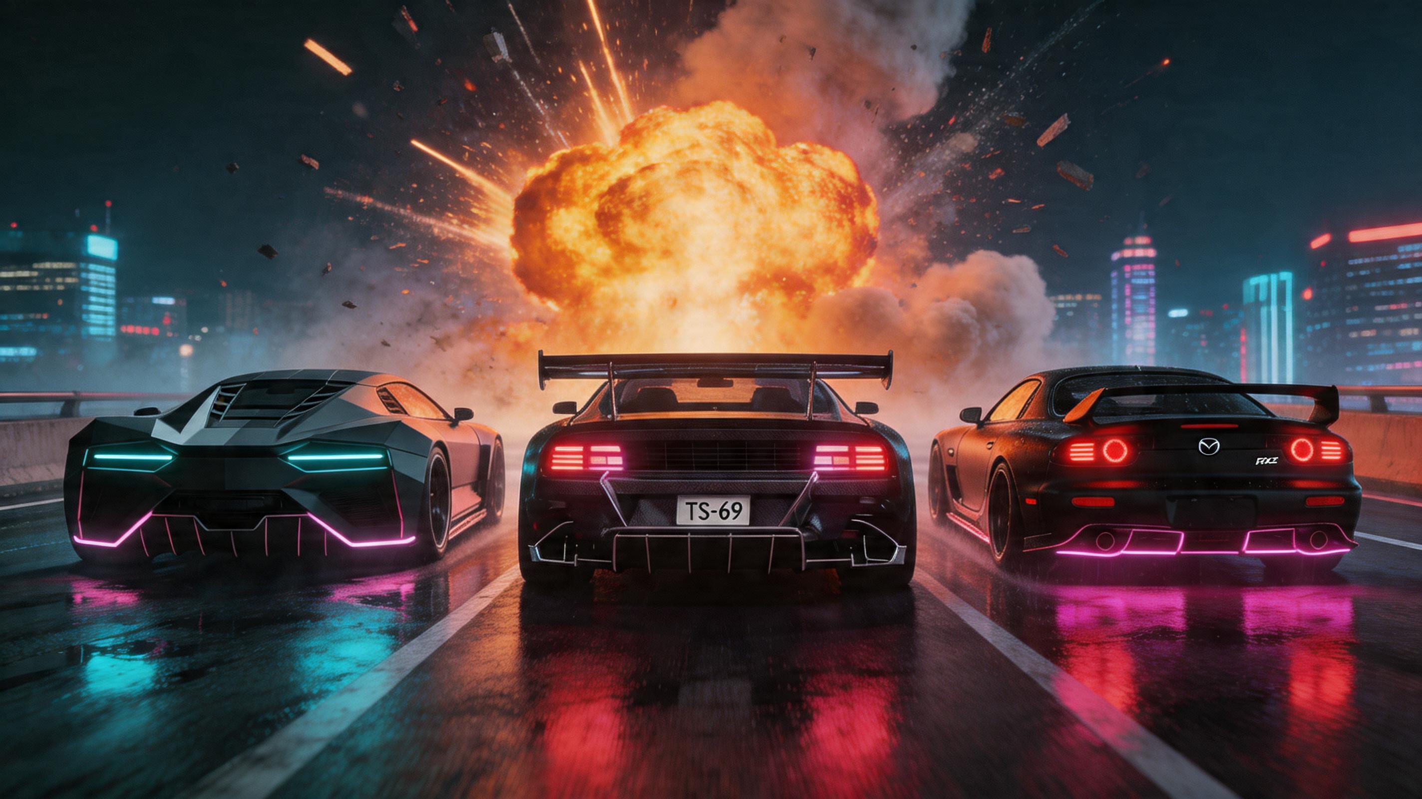 The Specter, TS-69 and RX-7 — Rear